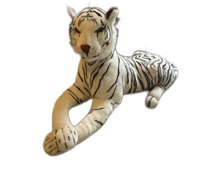 Plush white tiger Stuffed animal Safari rental alquiler photo shoot Rental party fiesta birthdays bachelors alquiler evento actividad