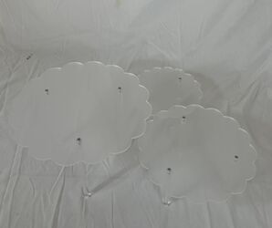 3 Cake Stands Rentals Transparent Plastic rental alquiler