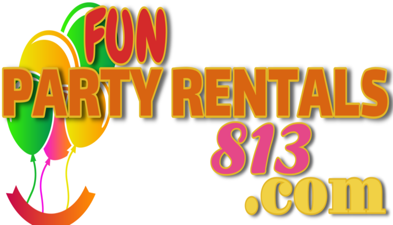 PArty event rentals tampa bay area 360 photo booth bounce house throne chairs candy cart cake stands Big games